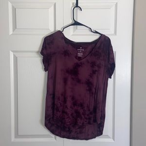 Women’s American Eagle Soft Purple Tie Dye Shirt Size Medium